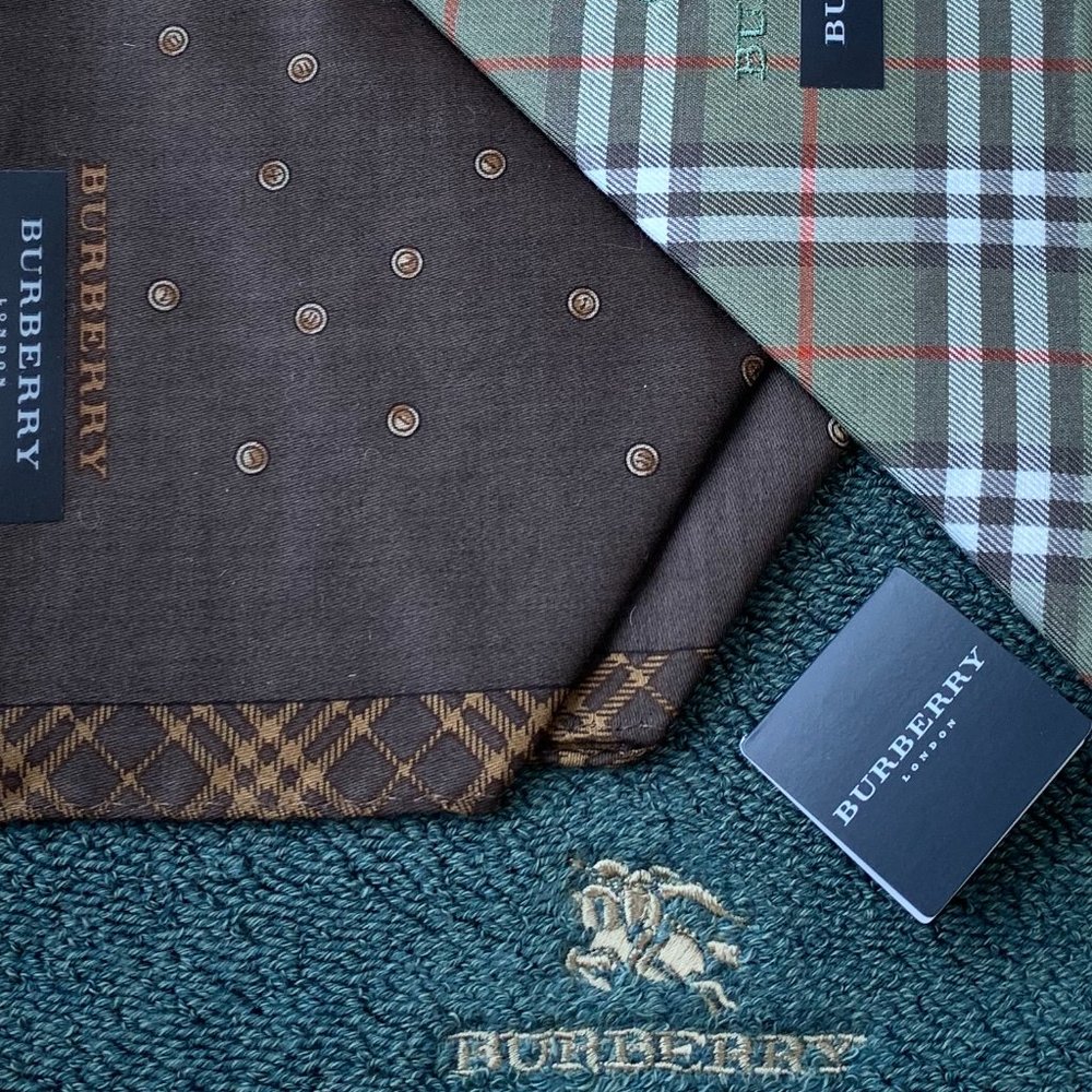 Vtg Men's BURBERRY Gift Set 3pcs